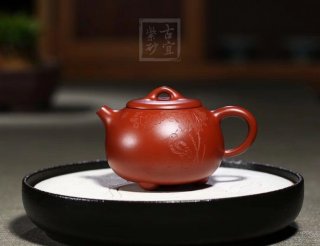 《小圆韵》宜兴工艺美术师手工创新壶紫砂壶茶壶茶具大红袍