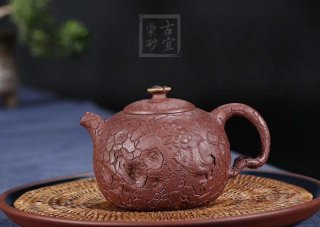 《龙供春》宜兴紫砂壶工艺美术师手工紫泥供春茶壶茶具