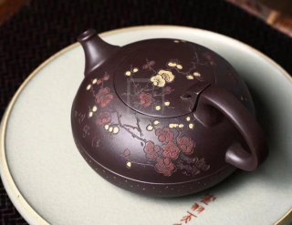 《茗香石瓢》宜兴紫泥料紫砂壶工艺美术师手工收藏茶壶茶具