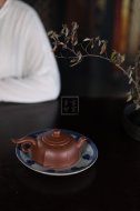 《裙舞》宜兴紫砂壶工艺美术师纯手工创新壶泡茶壶底槽青茶具