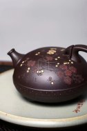 《茗香石瓢》宜兴紫泥料紫砂壶工艺美术师手工收藏茶壶茶具