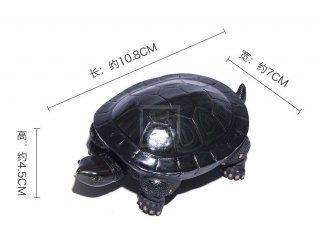 《创意变色龟》宜兴紫砂壶名师手工乌泥金丝西施泡茶壶