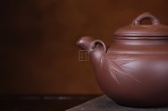 《大圆竹》宜兴紫砂壶工艺美术师手工茶壶茶具紫泥