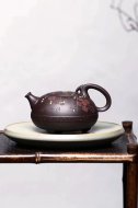 《茗香石瓢》宜兴紫泥料紫砂壶工艺美术师手工收藏茶壶茶具