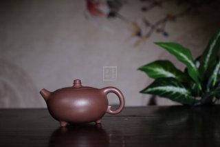 《紫韵》宜兴紫砂壶助理工艺美术师手工茶壶茶具紫泥紫韵