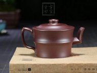 《竹段》宜兴紫砂壶工艺美术师手工竹段紫茄泥