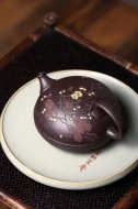 《茗香石瓢》宜兴紫泥料紫砂壶工艺美术师手工收藏茶壶茶具