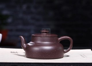 《金砂纳福》紫泥紫砂茶壶全手工工艺美术师宜兴原矿紫砂喝茶壶