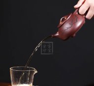 《景舟石瓢》宜兴紫砂壶实力派名家手工紫泥石瓢茶壶茶具