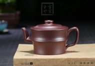 《竹段》宜兴紫砂壶工艺美术师手工竹段紫茄泥