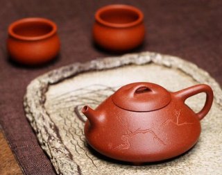 《暗香石瓢》宜兴紫砂壶茶具泡茶壶工艺美术师手工金降坡泥石瓢