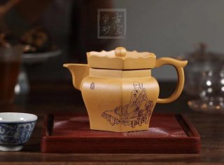 《僧帽》宜兴紫砂壶工艺美术师手工黄金段茶壶泡茶具僧帽