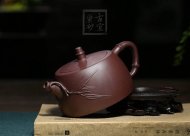 《汉铎壶》宜兴正品紫砂壶名家作品全手工紫泥精品汉铎