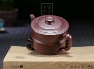 《竹段》宜兴紫砂壶工艺美术师手工竹段紫茄泥