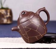 《金丝秦权》宜兴紫砂壶工艺美术师手工紫泥泡茶壶秦权茶具