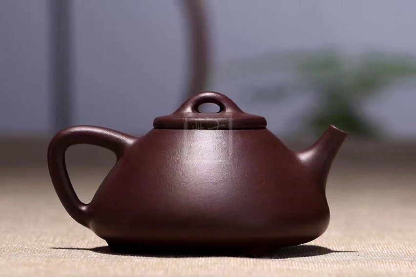 《子冶石瓢》紫砂壶宜兴实力派名家手工泡茶壶石瓢茶具紫泥茶壶