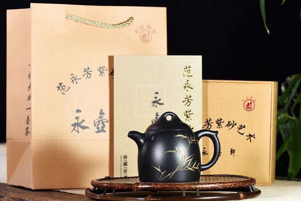 《秦权》宜兴紫砂壶全手工工艺美术师茶具纯泡茶壶稀有乌金泥秦权