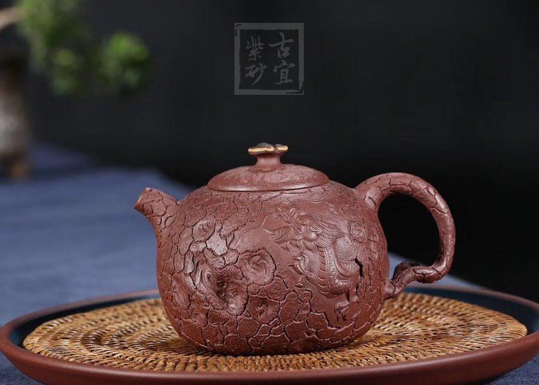 龙供春宜兴紫砂壶工艺美术师手工紫泥供春茶壶茶具|正品沈洪斌紫砂壶