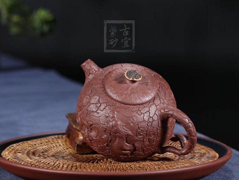 龙供春宜兴紫砂壶工艺美术师手工紫泥供春茶壶茶具|正品沈洪斌紫砂壶