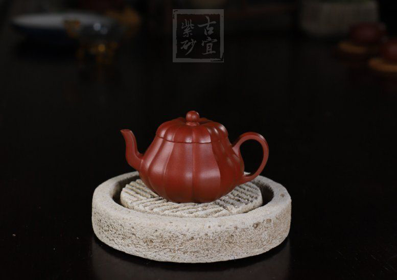 《小菱花》宜兴紫砂壶茶具泡茶壶工艺美术师手工朱泥菱花