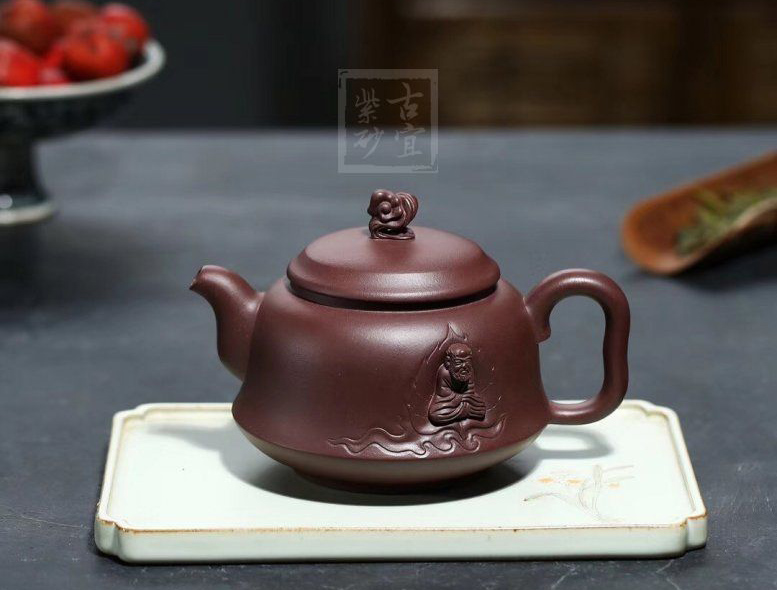 《禅悟》紫砂壶纯手工宜兴黄龙山紫泥紫砂泥泡茶壶茶具